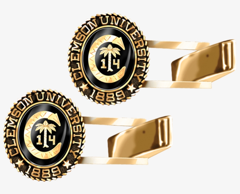 Lowest Price A125b 501f7 Clemson University Cufflinks - Emblem, transparent png download