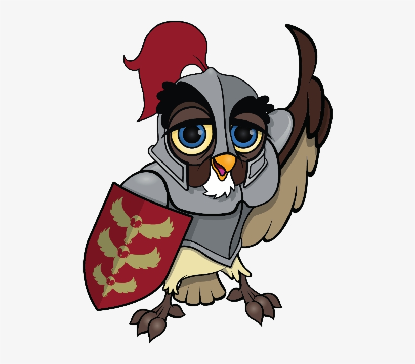 Knight Owl - Knight Owl Clipart, transparent png download