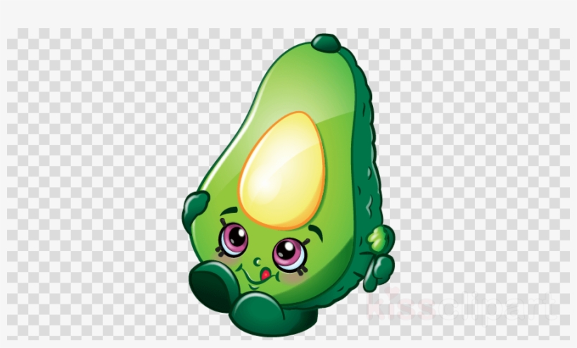 Shopkins Dippy Avocado Clipart Shopkins Avocado Vegetable, transparent png download