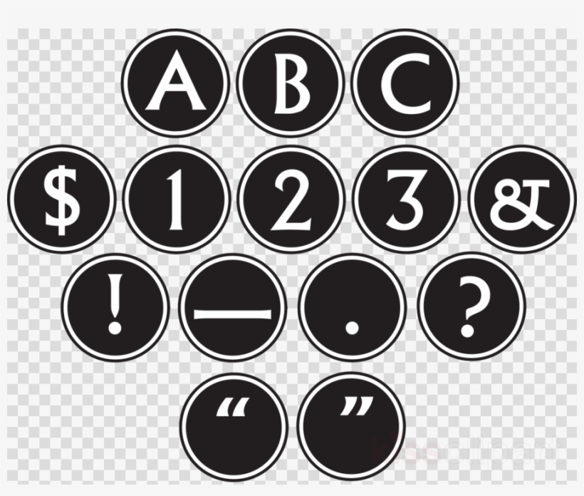Teacher Created Resources Tcr75401 Sassy Circle Letters - Teacher Created Resources Big, Bold Black & White, transparent png download