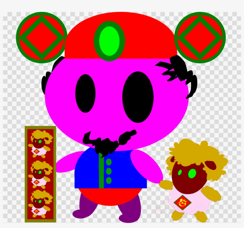 Chinese New Year Clipart Chinese New Year Clip Art - Decal Vinyl Lion Doors Motorc Car Window Jet Ski (14, transparent png download