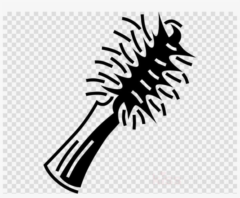 Monochrome Photography Clipart Hairbrush Clip Art, transparent png download