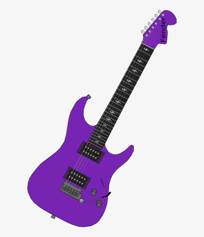 Vector Clip Art - Purple Guitar Clip Art, transparent png download
