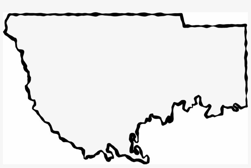 A Map Of Wakulla With A Black Squiggle Outline - Silhouette, transparent png download