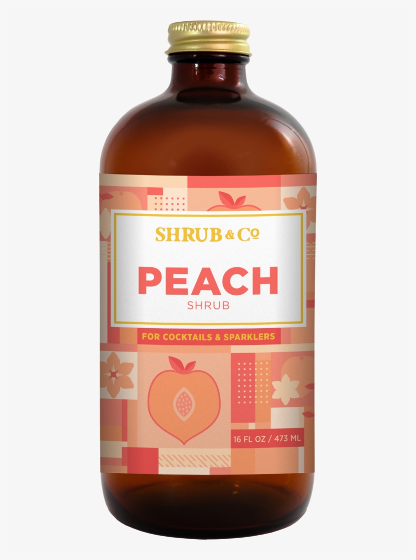 This Year's Batch Is Intensely Flavored And Mixes Well - Shrub & Co - Peach 16oz, transparent png download