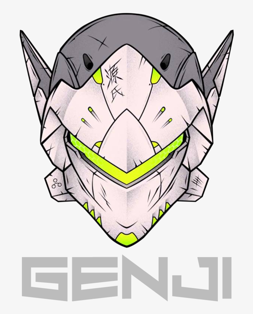 Genji Face Logo Mens Shirt Falovas Artist Shop Png - Illustration, transparent png download