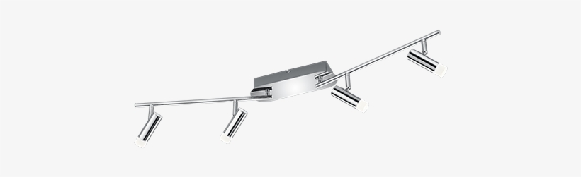 Zidane - Trio Zidane Ceiling Spotlight Led Chrome, 4-light Sources, transparent png download