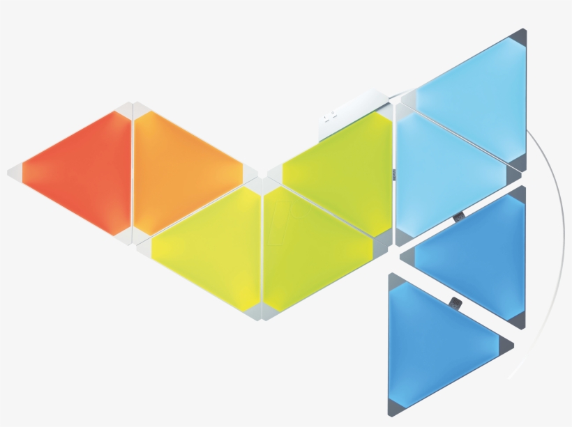 Nanoleaf Aurora Starter Kit Nanoleaf Nl22 0002tw 9pk - Nanoleaf Aurora Smarter Kit - Led Light Panel System, transparent png download