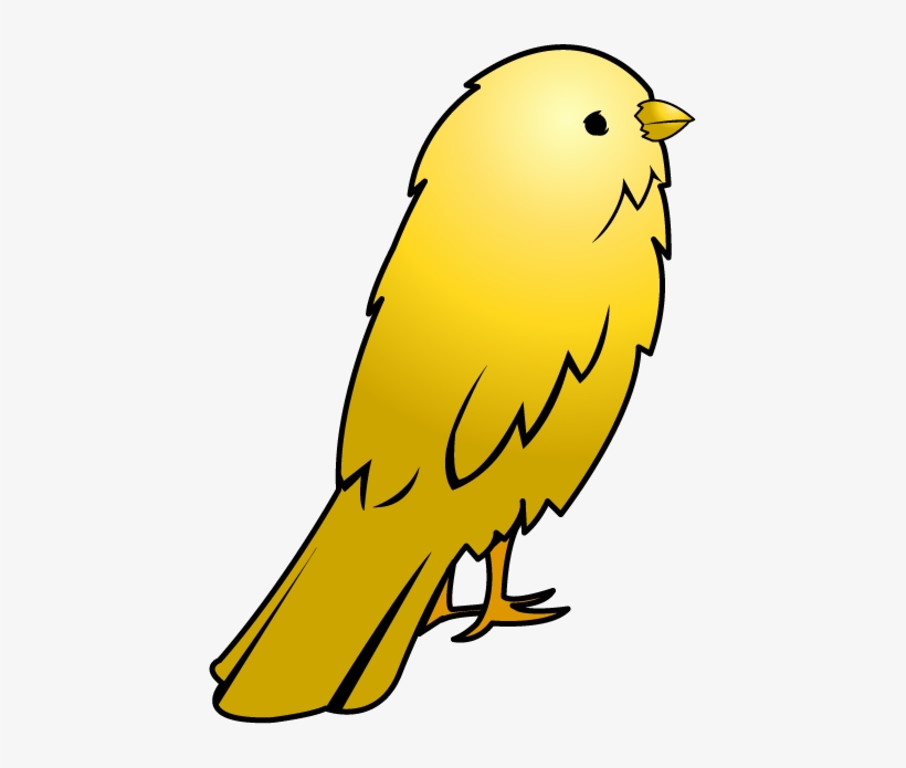 Canary Clipart Yellow Bird - Yellow Bird Clipart, transparent png download