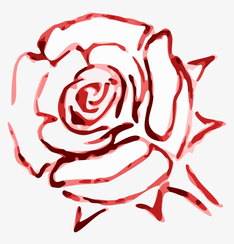 Red Rose Transparent Art, transparent png download