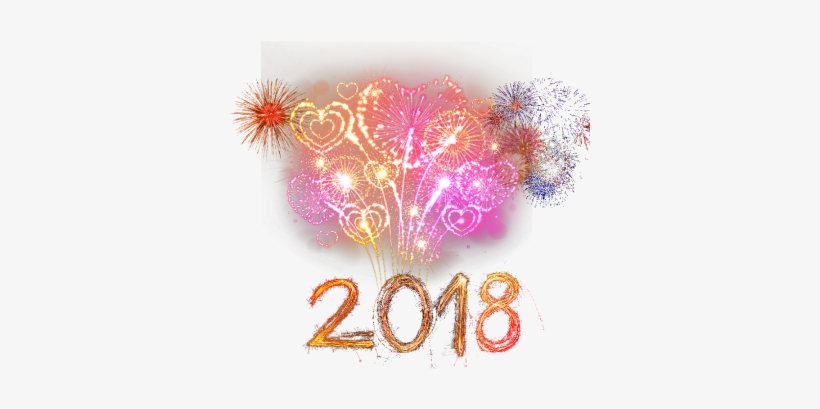 Happy New Year Fireworks Png Free Download - Png Happy New Year 2018, transparent png download