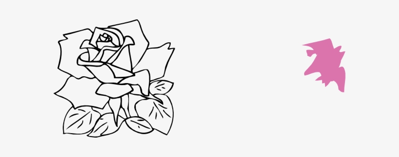How To Set Use Outline Rose Clipart, transparent png download