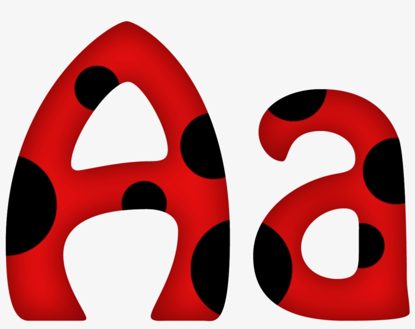 Flores Y Letras Para Decoupage - Letras Ladybug, transparent png download
