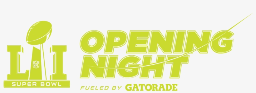 Opening Night Nfl Superbowl Gatorade Stopthebull - Gatorade Super Bowl 51, transparent png download
