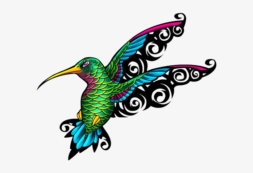 Clip Arts Related To - Hummingbird Tattoo, transparent png download