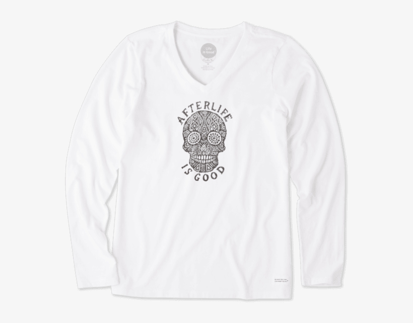 Women's Afterlife Is Good Long Sleeve Crusher - Women's Afterlife Is Good Long Sleeve Crusher Vee, transparent png download