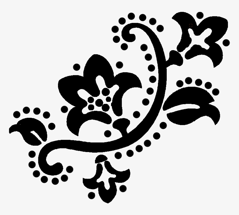 Flower Tattoos Png Image - Imprue Shiny Printer R532 Custom Round Monogram Self-inking, transparent png download