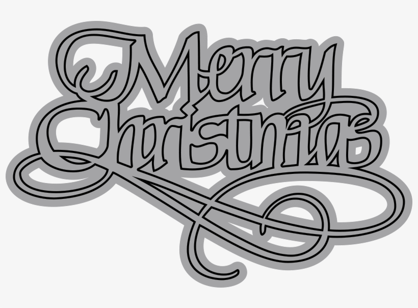A Way With Words, Merry Christmas - Calligraphy, transparent png download