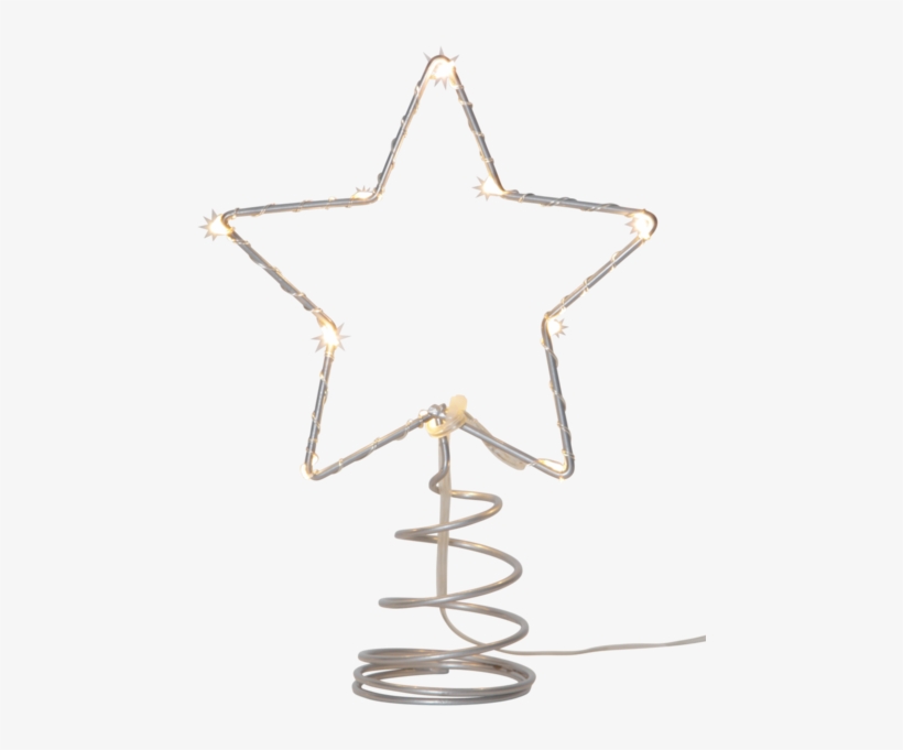 Tree Top Star Topsy - Led Treetop Topsy With A Metal Star, transparent png download