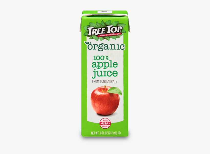 Organic Apple Juice Box - Tree Top Organic 100% Apple Juice 8 Fl. Oz. Aseptic, transparent png download