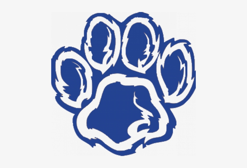 Tiger Fund - " - Purple Glitter Paw Print, transparent png download