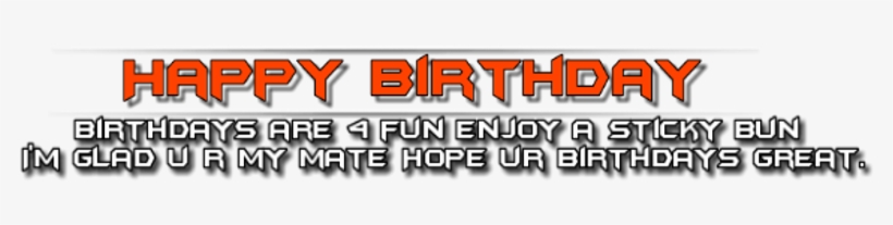 Birthday Png Text - Orange, transparent png download