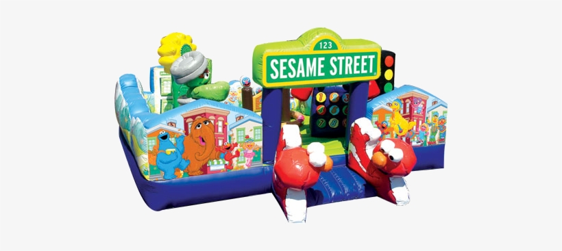 Sesame Street Learning Bounce House - Sesame Street Bounce House Rental Near Me, transparent png download