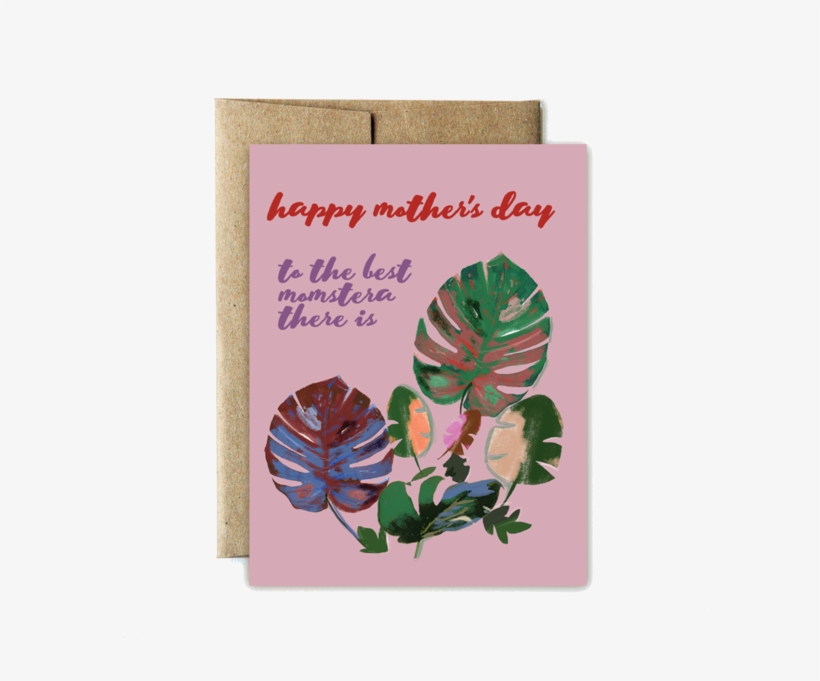 Monstera Mother's Day - Ferme À Papier By Cat Seto, transparent png download