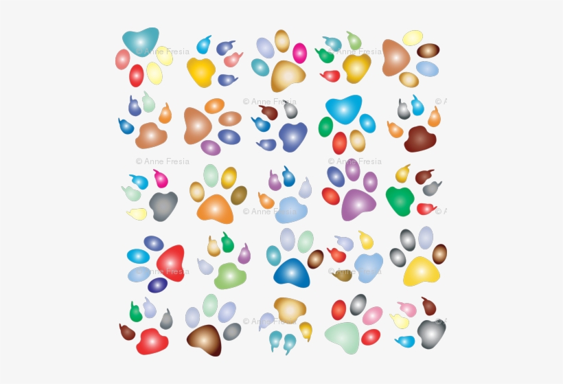 Cat Paw Print Background, transparent png download