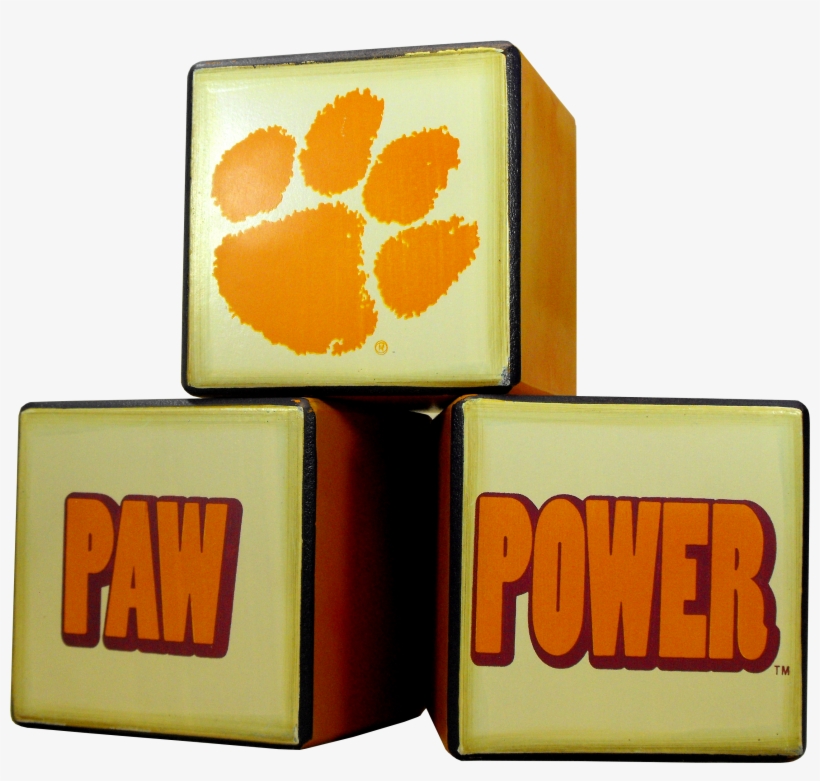 Pawpower - Blocks - Stacked V=1493667145 - Clemson Tiger Paw, transparent png download