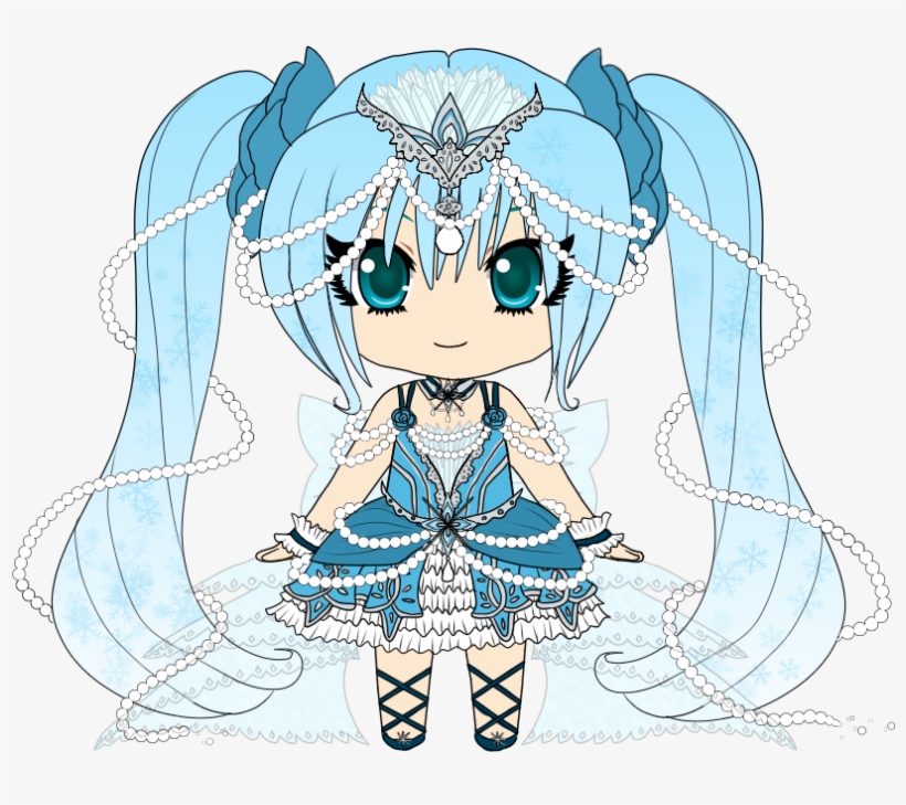 A Closer Look At My Snow Miku 2019 Entry Http - Cartoon, transparent png download