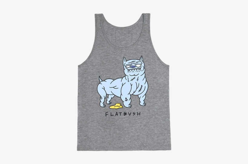 Flatbush Pitbull Tank Top - Happiness Is Camping With My Dog Tank Top: Funny Tank, transparent png download