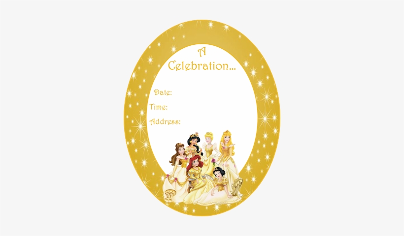 Disney Princess In Gold Toppers Or Free Printables - Cartoon Disney Princesses, transparent png download