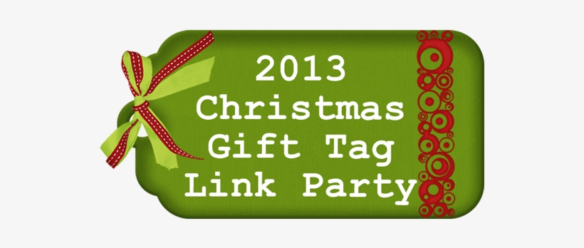 2013 Christmas Gift Tag Lin - Green Christmas Gift Tag Png, transparent png download