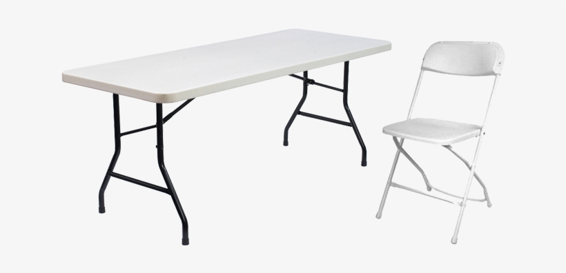 Chairs And Tables - 96" X 30" Blow Molded Folding Table, transparent png download