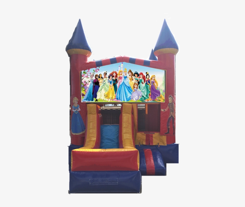 Combo Castle Front Slide Disney Princess $150 - Portable Network Graphics, transparent png download