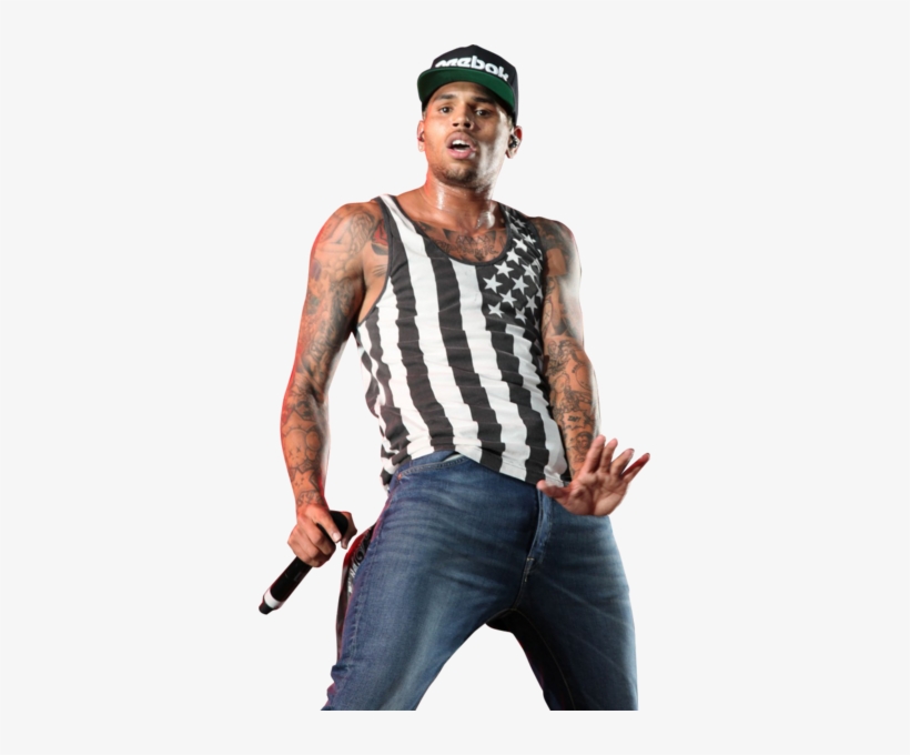 Chris Brown On Stage - Chris Brown And Rihanna 2017, transparent png download