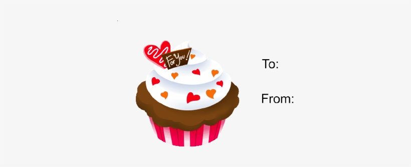 Cupcake Gift Tag - Cupcake, transparent png download