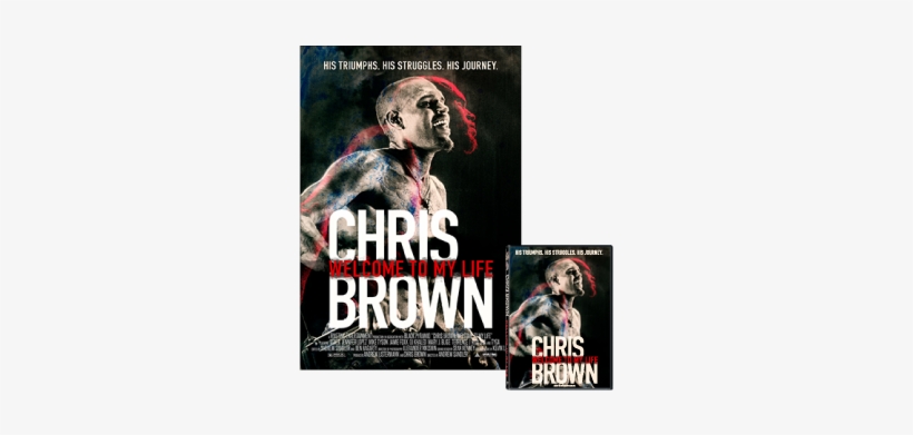 Dvd - Poster Combo - Welcome To My Life Chris Brown Dvd Cover, transparent png download