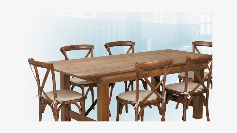 And When You Upgrade Your Greasy Spoon To A Fine Dining - Flash Furniture Hercules Series 8' X 40'' Antique Rustic, transparent png download