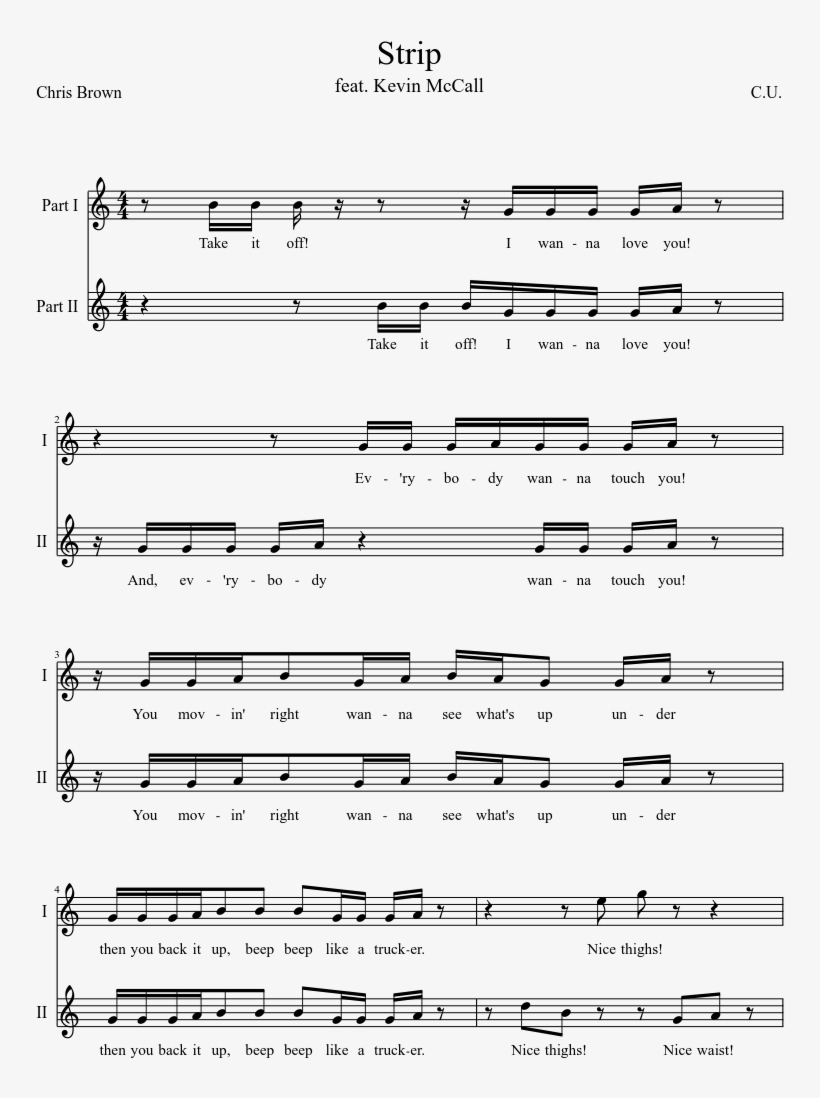 Strip Sheet Music Composed By C - Nature Boy Real Book, transparent png download
