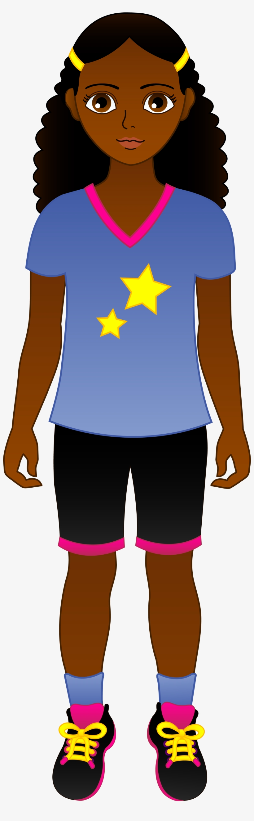 Royalty Free Library Doll At Getdrawings Com - African American Girl Clipart, transparent png download