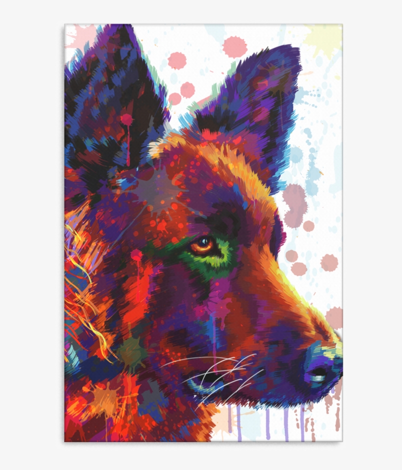 German Shepher Canvas A94 - Red Fox, transparent png download