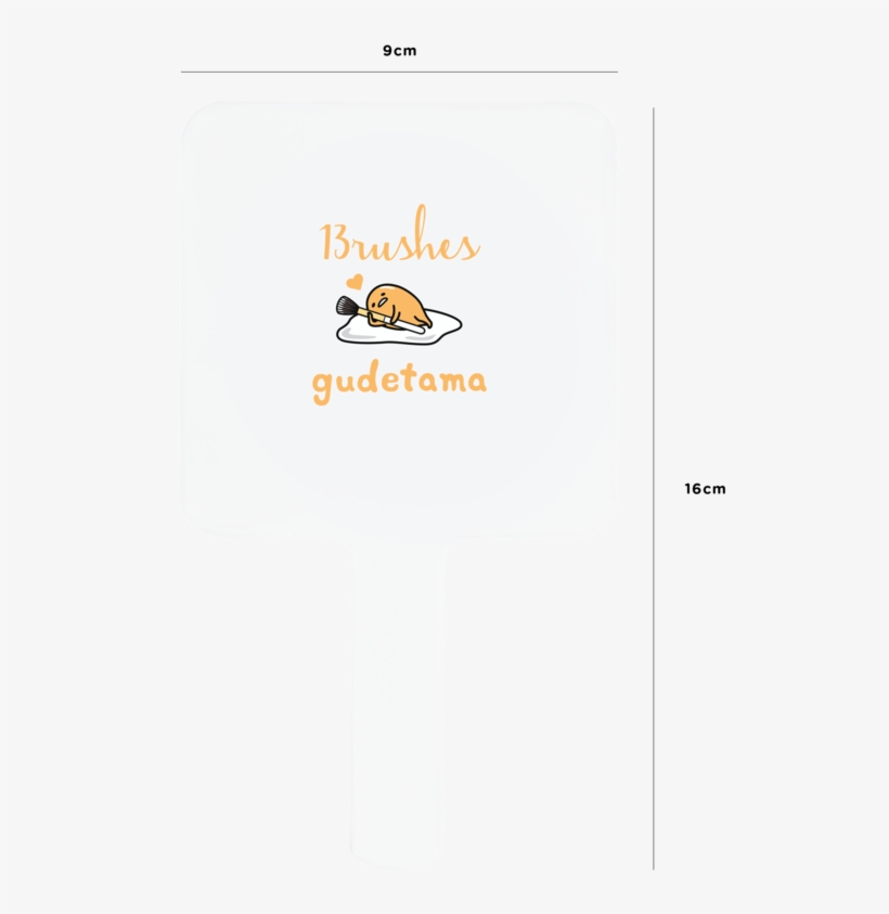 Gudetama Mirror - Brush Bolster - 13rushes, transparent png download