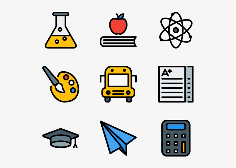 Back To School - Art Tools Png Vector, transparent png download