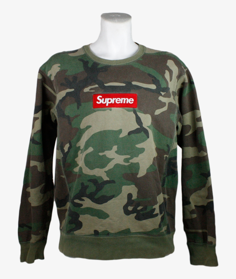 Box Logo Camo Crewneck, transparent png download