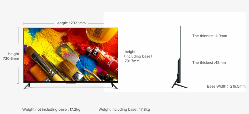 9mm Ultra Thin - Mi Led Tv 4c Pro Price In India, transparent png download