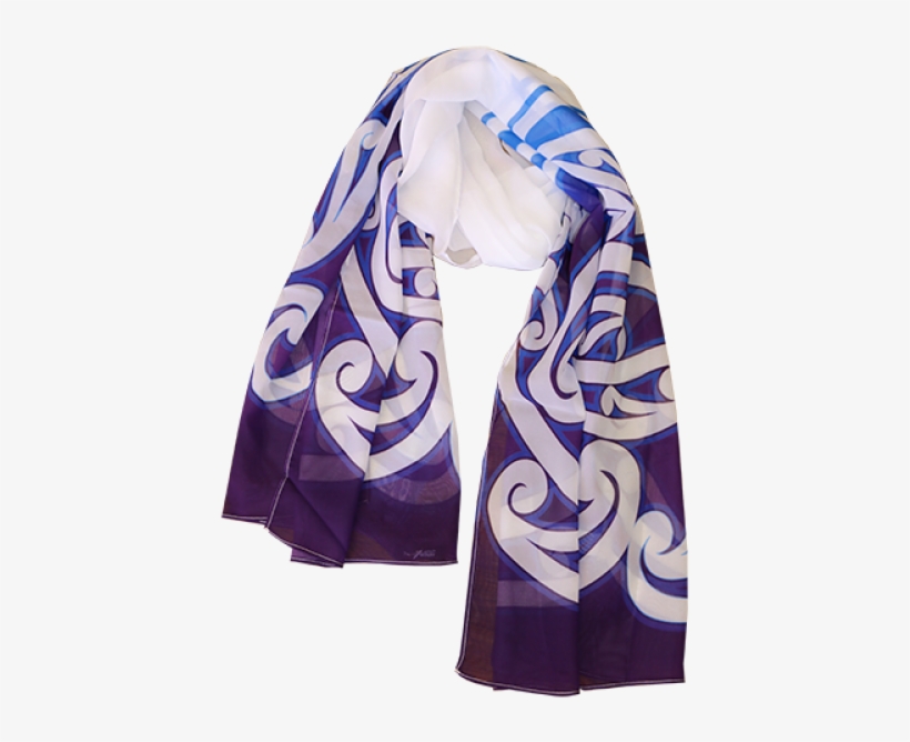 Chiffon Scarf Moana Blue - Scarf, transparent png download