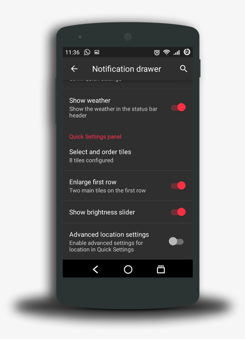 Transparent Material Dark Whats New Modified Status - Android, transparent png download