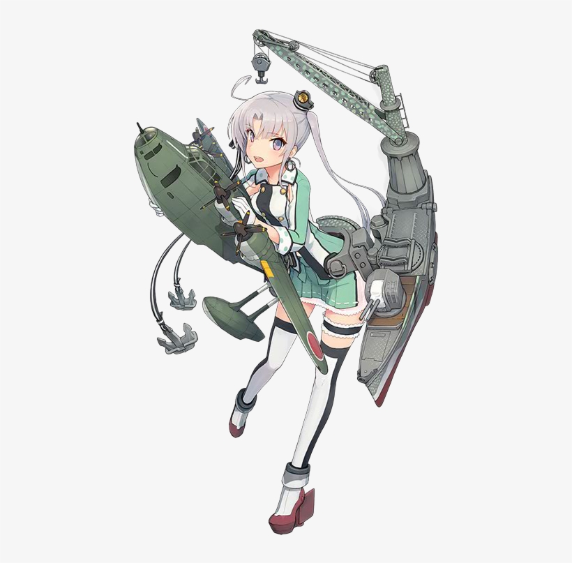 (和隔壁棚的博學行者阿洲可能有親戚關係) - Kancolle Seaplane Tender, transparent png download